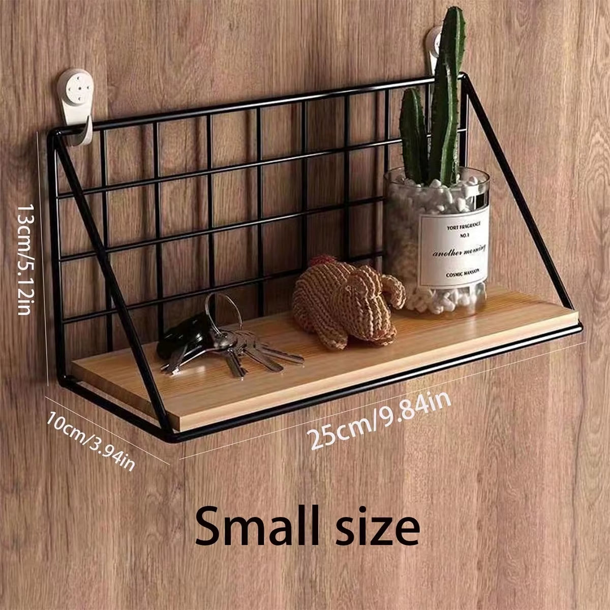 Creative Wall Mounted Shelves, Bedroom Walls, Iron Wall Hanging Baskets, Storage Racks, Storage Baskets, Hanging Racks