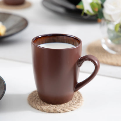 VANCASSO BUBBLE 16/32/48-Piece Tableware Set Vintage Ceramic Brown Stoneware Set with Dinner/Dessert Plate,Bowl,Coffee Cups