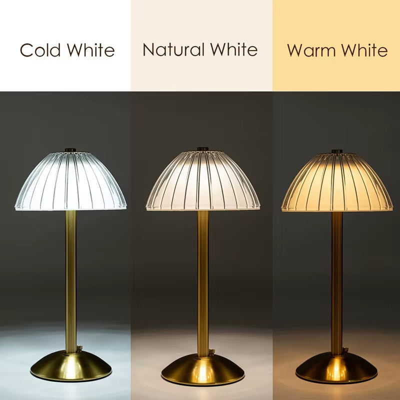 Touch Sensor Diamond Table Lamp LED Desktop Night Light Nordic Decoration Desk Lamps Bar Hotel Bedroom Bedside Crystal Lighting