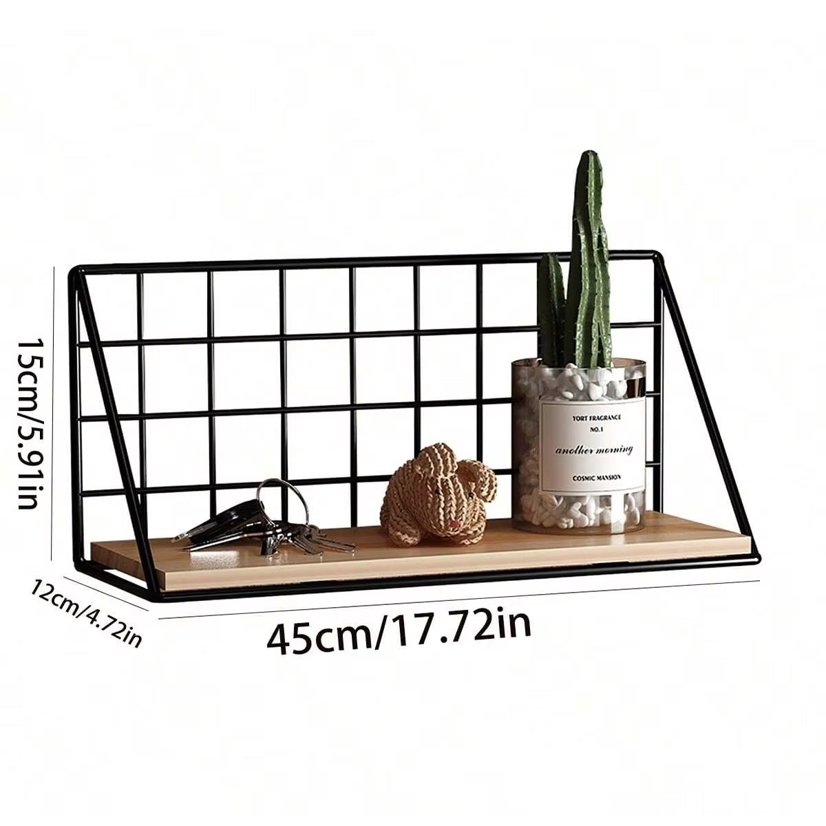 Creative Wall Mounted Shelves, Bedroom Walls, Iron Wall Hanging Baskets, Storage Racks, Storage Baskets, Hanging Racks